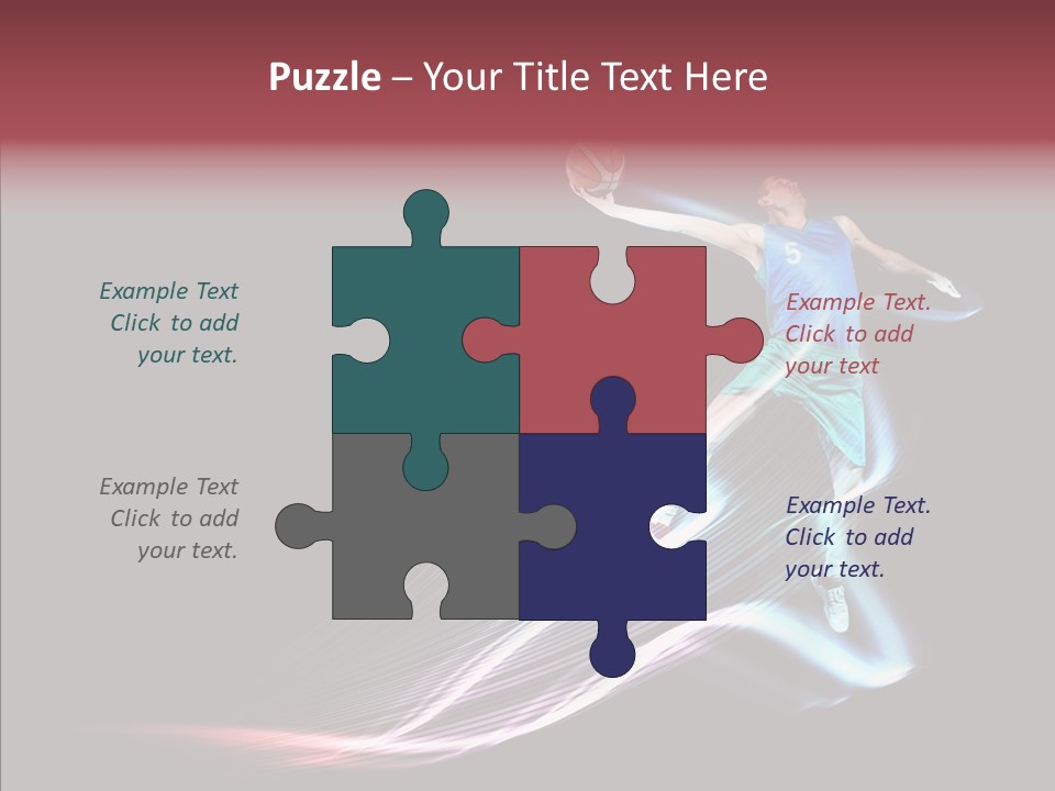 Sport Game Dunk PowerPoint Template