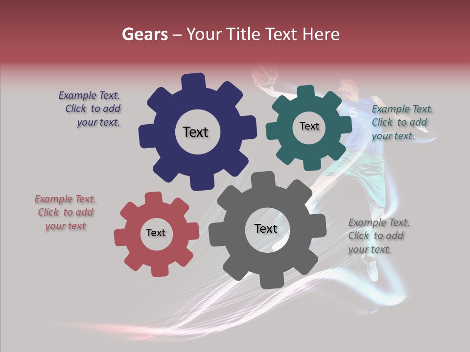 Sport Game Dunk PowerPoint Template