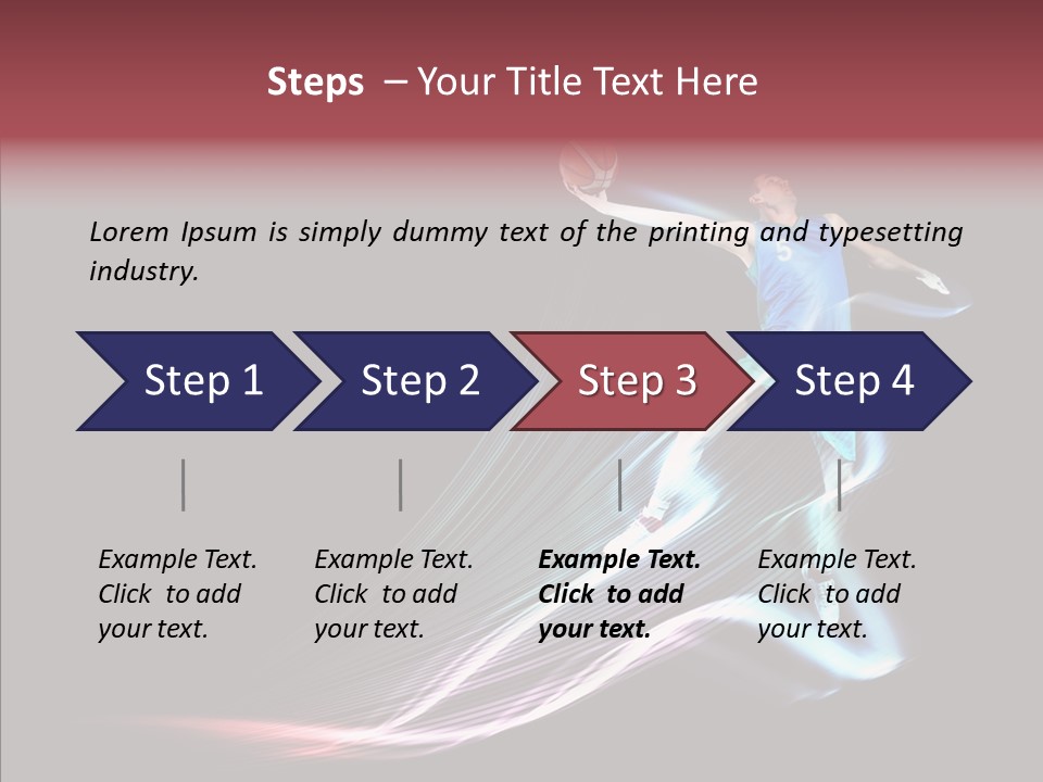 Sport Game Dunk PowerPoint Template