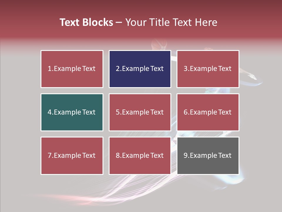 Sport Game Dunk PowerPoint Template