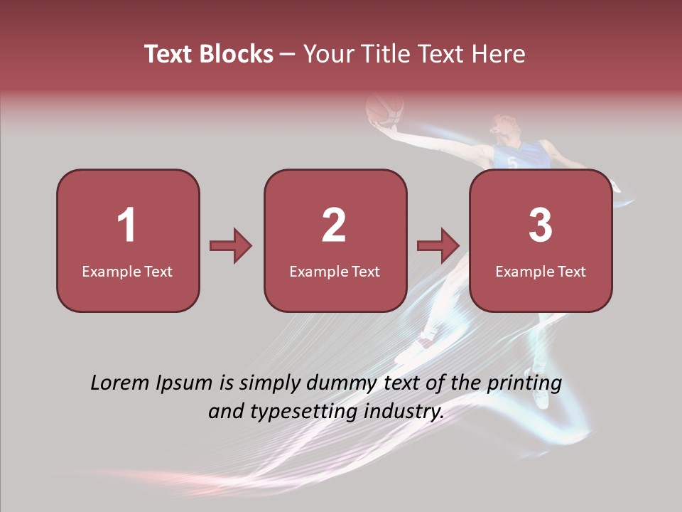 Sport Game Dunk PowerPoint Template