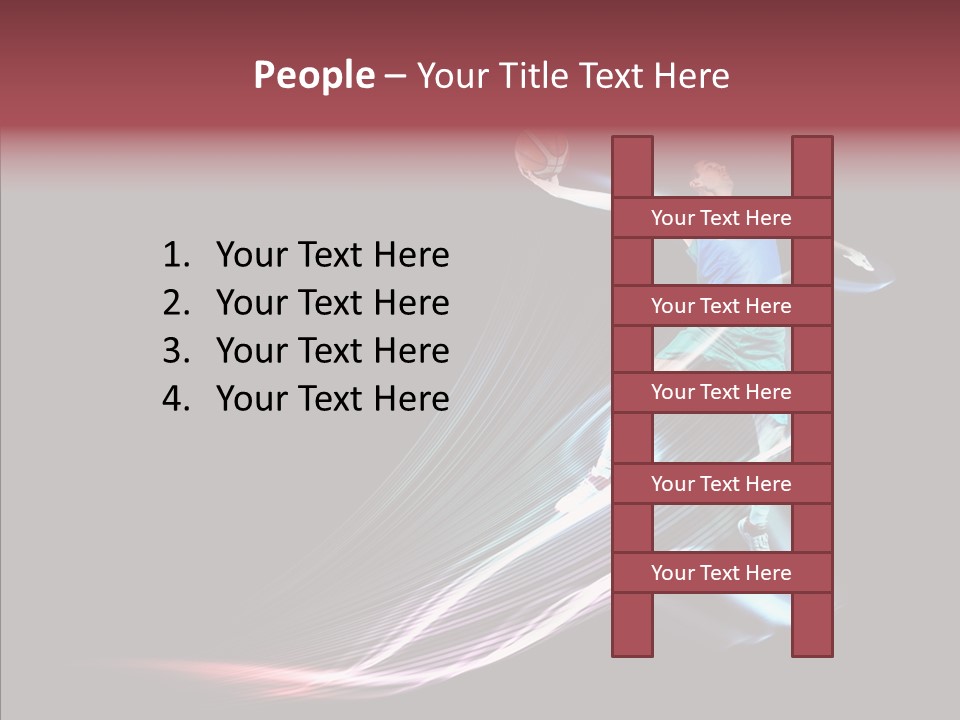 Sport Game Dunk PowerPoint Template