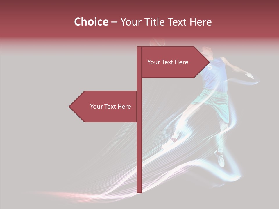 Sport Game Dunk PowerPoint Template