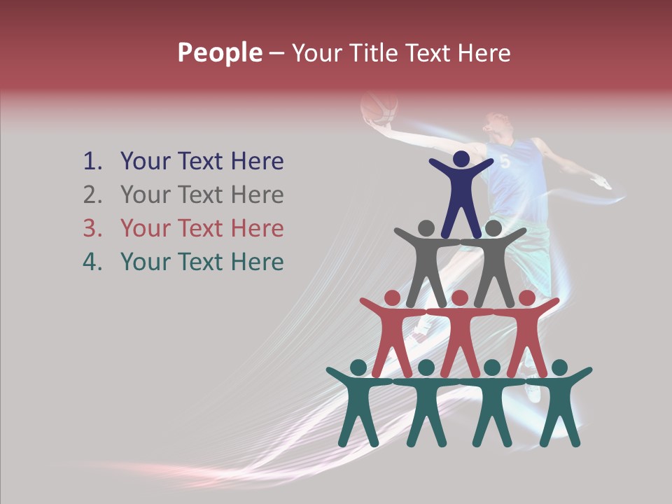 Sport Game Dunk PowerPoint Template