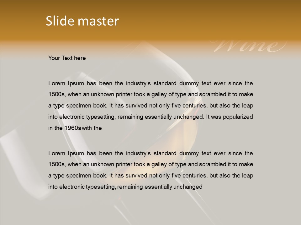 Shot Menu Nobody PowerPoint Template