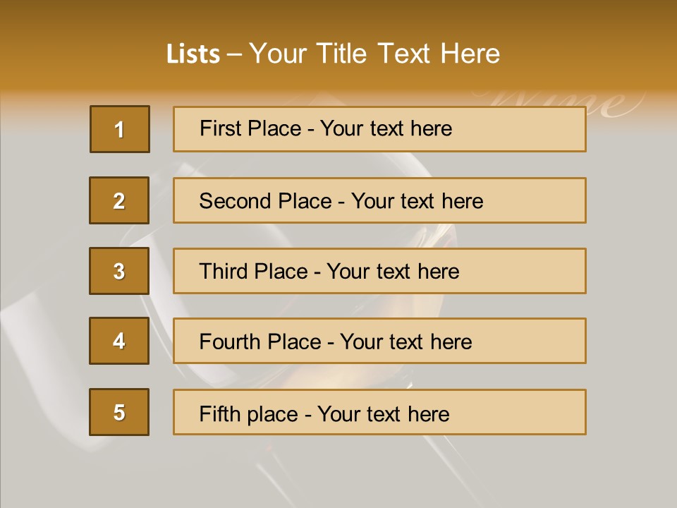 Shot Menu Nobody PowerPoint Template