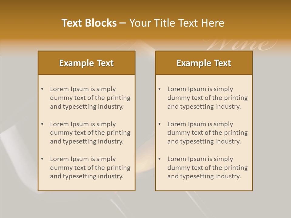 Shot Menu Nobody PowerPoint Template
