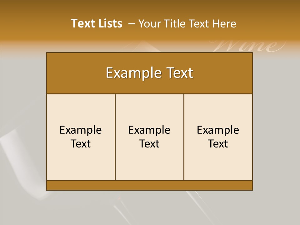 Shot Menu Nobody PowerPoint Template