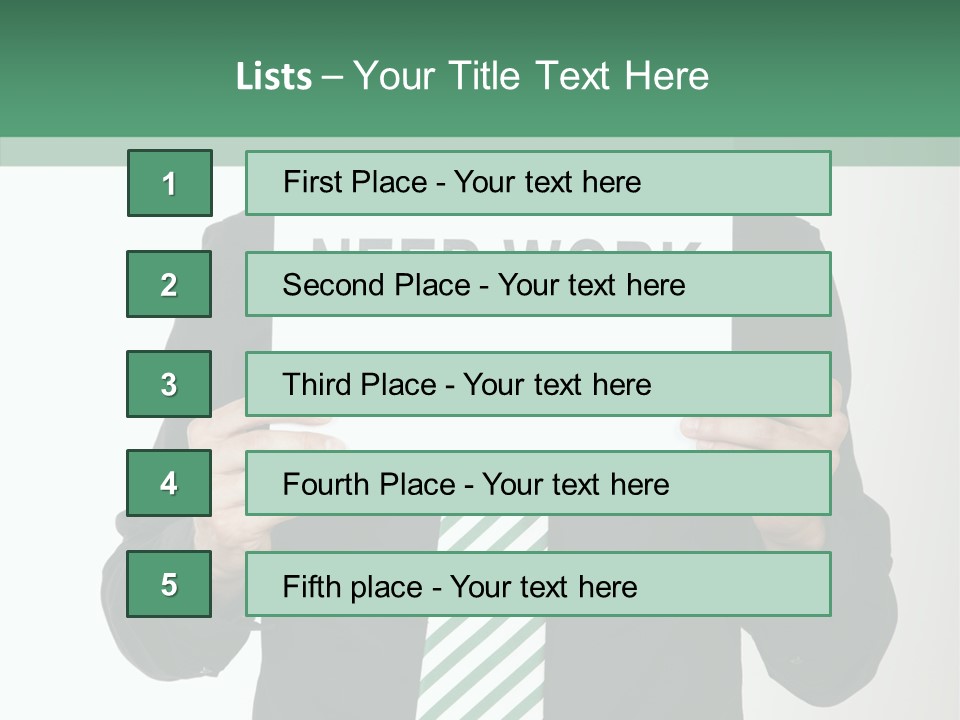 Hope Recession Trouble PowerPoint Template
