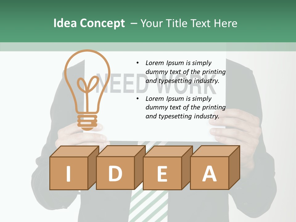 Hope Recession Trouble PowerPoint Template