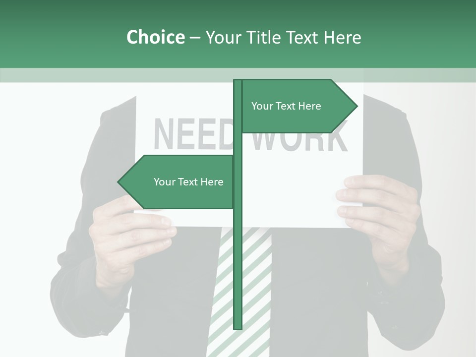 Hope Recession Trouble PowerPoint Template