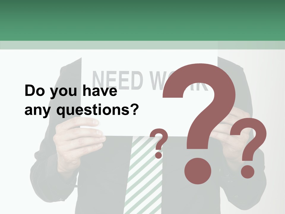 Hope Recession Trouble PowerPoint Template