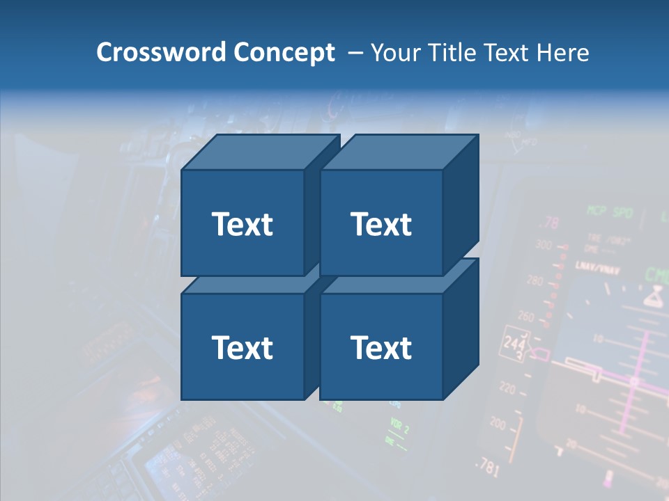 Display Cockpit Jet PowerPoint Template
