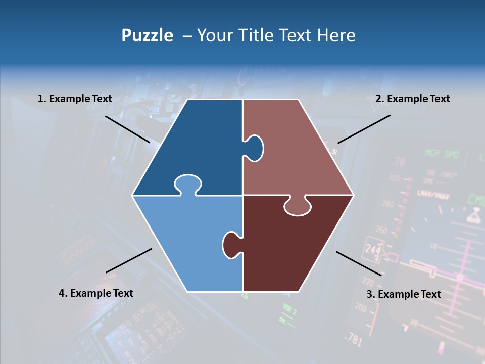 Display Cockpit Jet PowerPoint Template