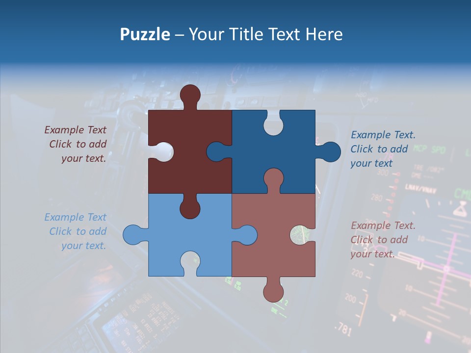 Display Cockpit Jet PowerPoint Template