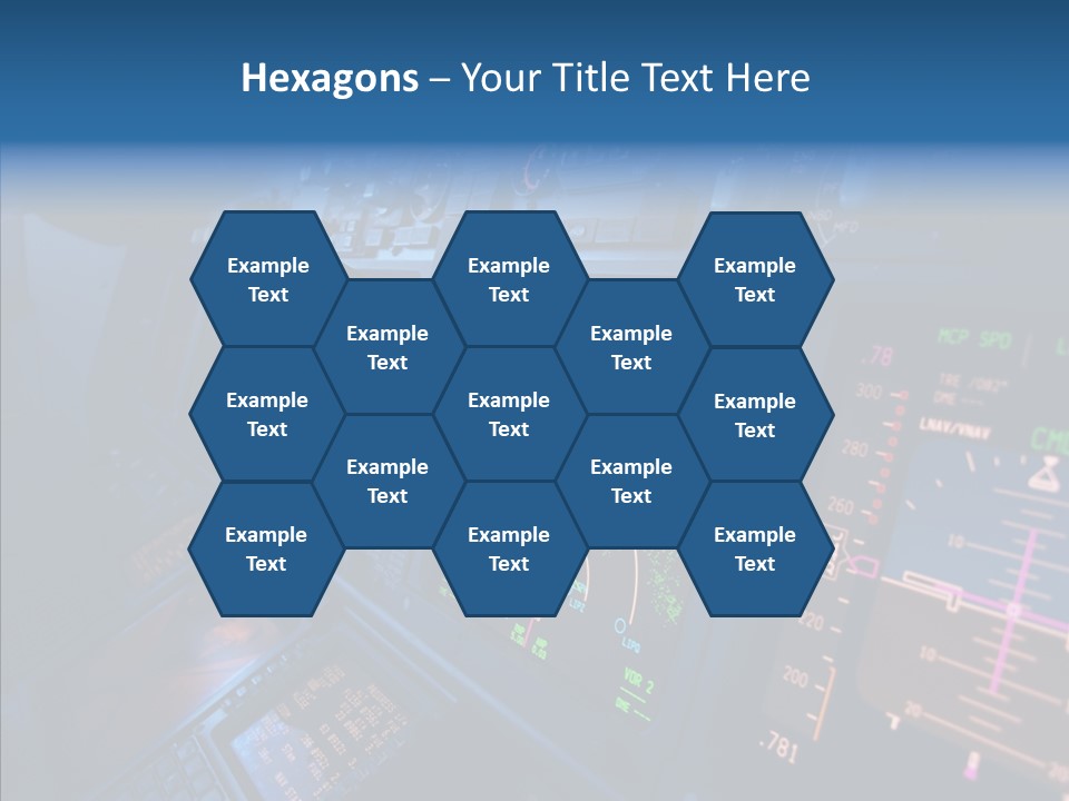 Display Cockpit Jet PowerPoint Template