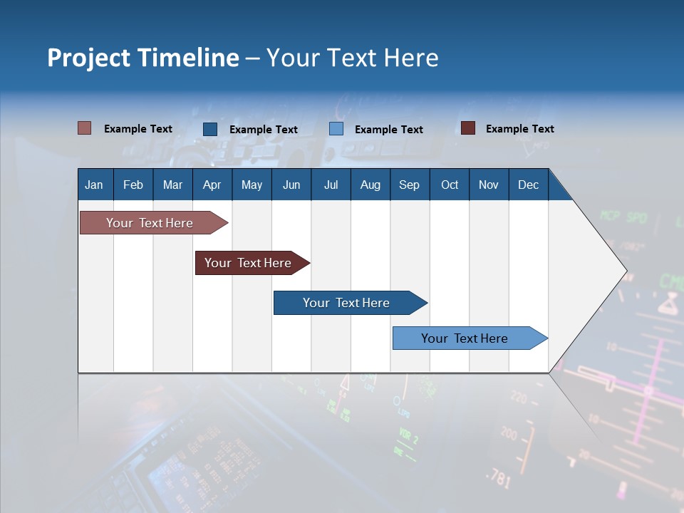Display Cockpit Jet PowerPoint Template