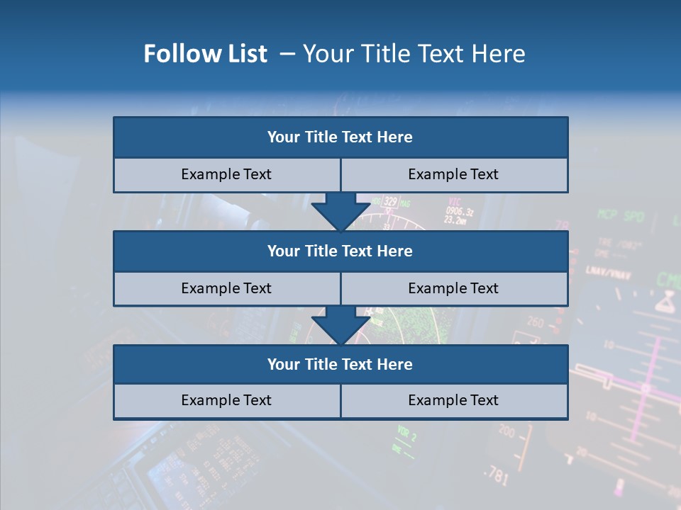 Display Cockpit Jet PowerPoint Template