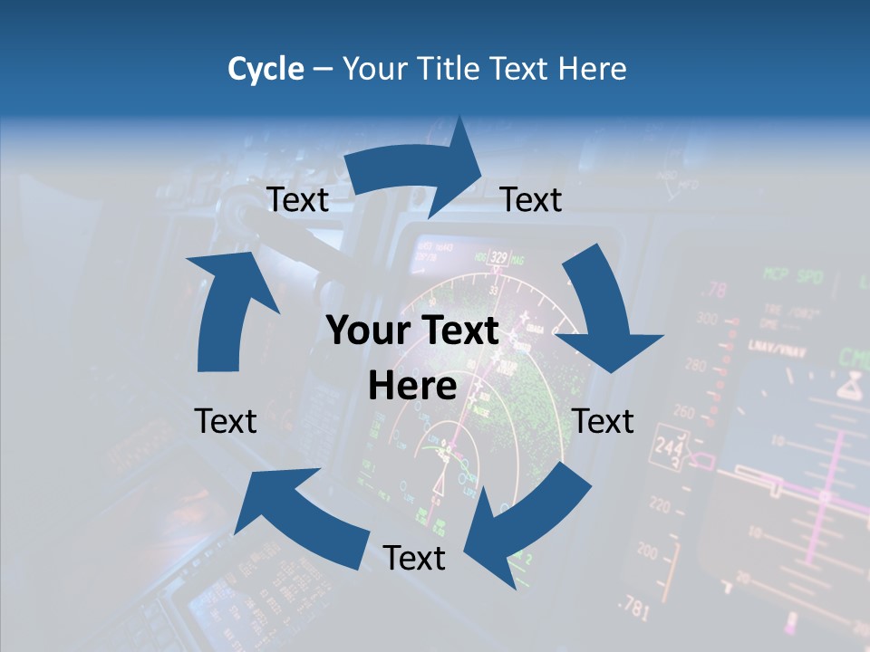 Display Cockpit Jet PowerPoint Template