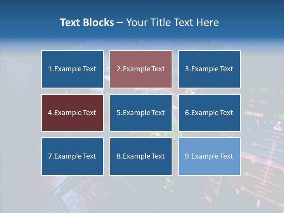 Display Cockpit Jet PowerPoint Template