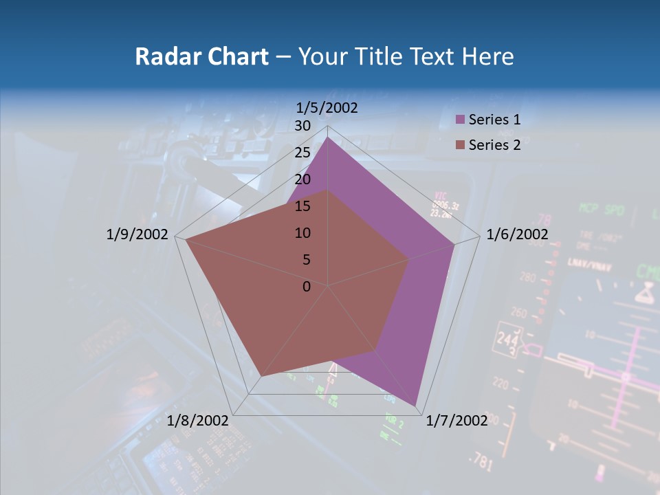 Display Cockpit Jet PowerPoint Template