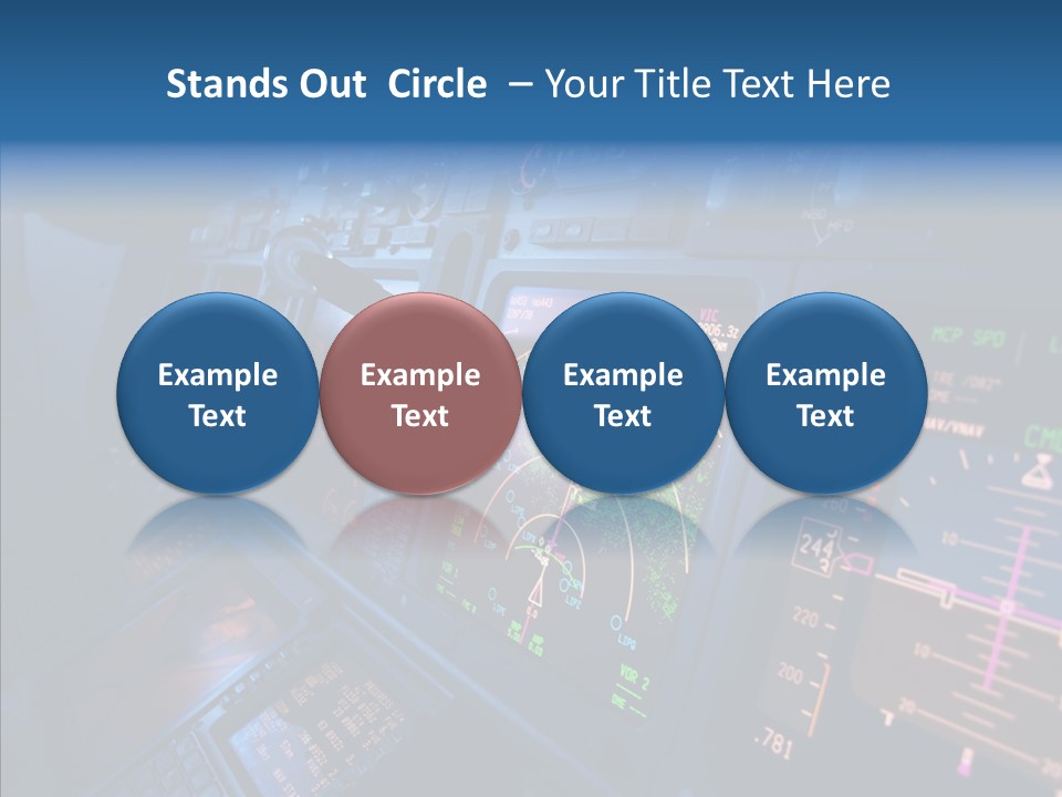 Display Cockpit Jet PowerPoint Template