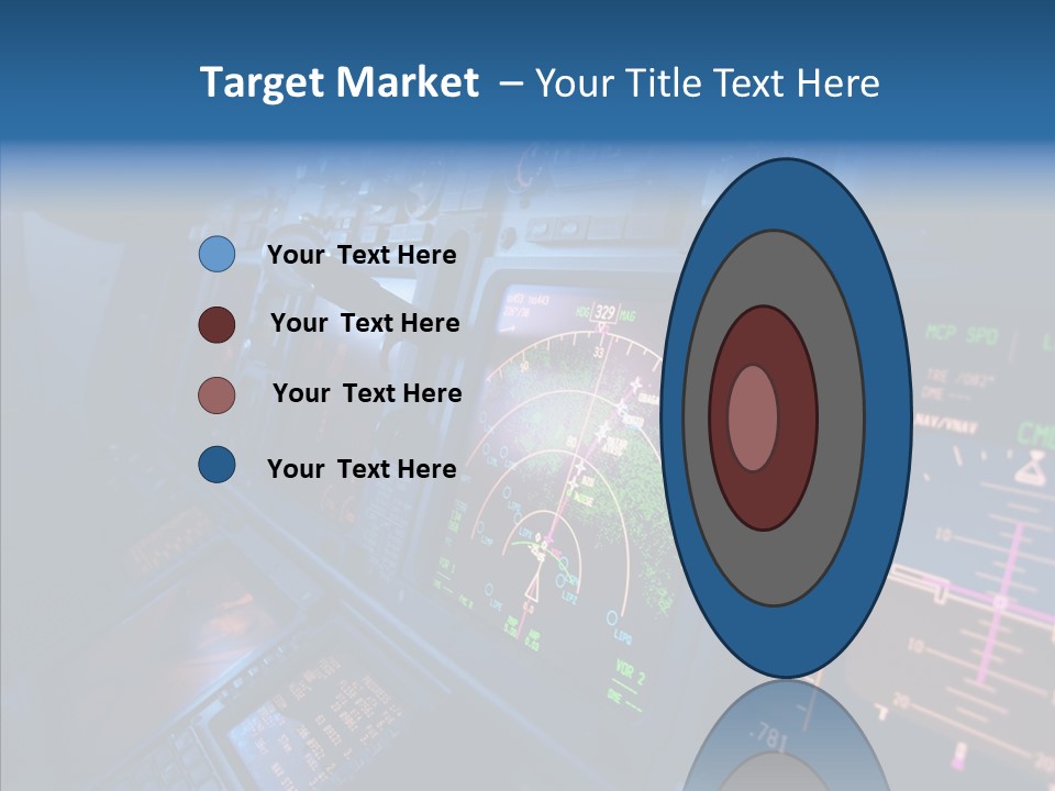 Display Cockpit Jet PowerPoint Template