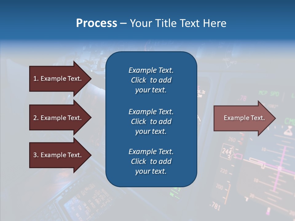 Display Cockpit Jet PowerPoint Template