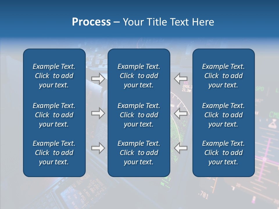 Display Cockpit Jet PowerPoint Template