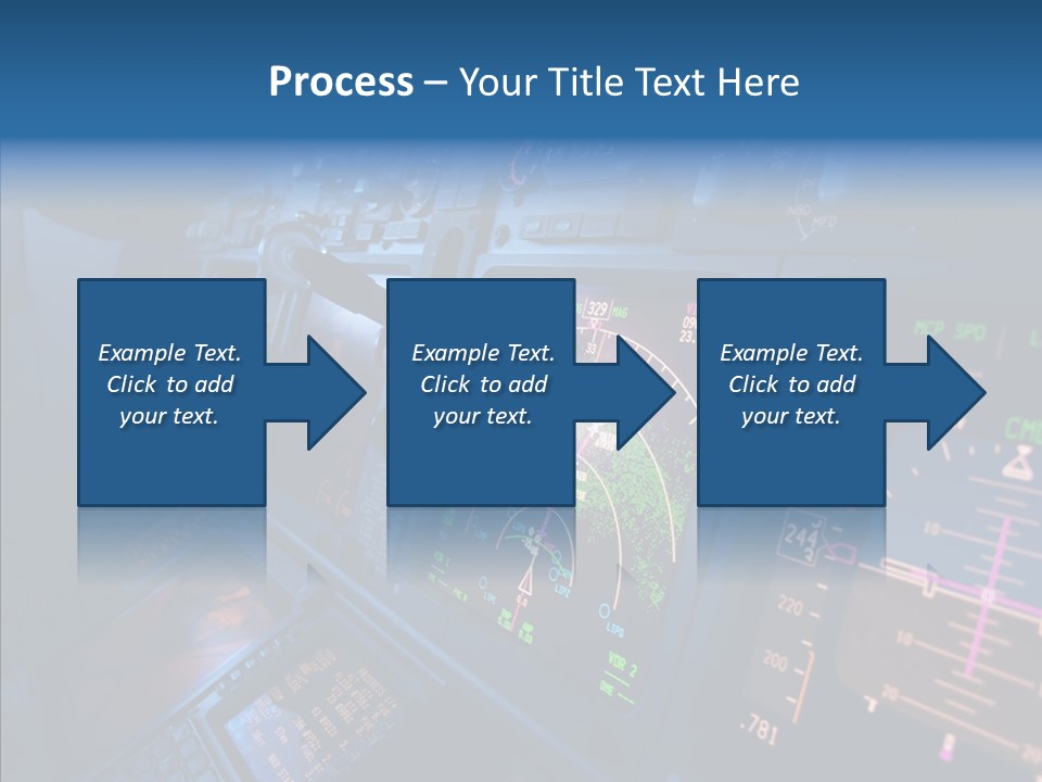 Display Cockpit Jet PowerPoint Template