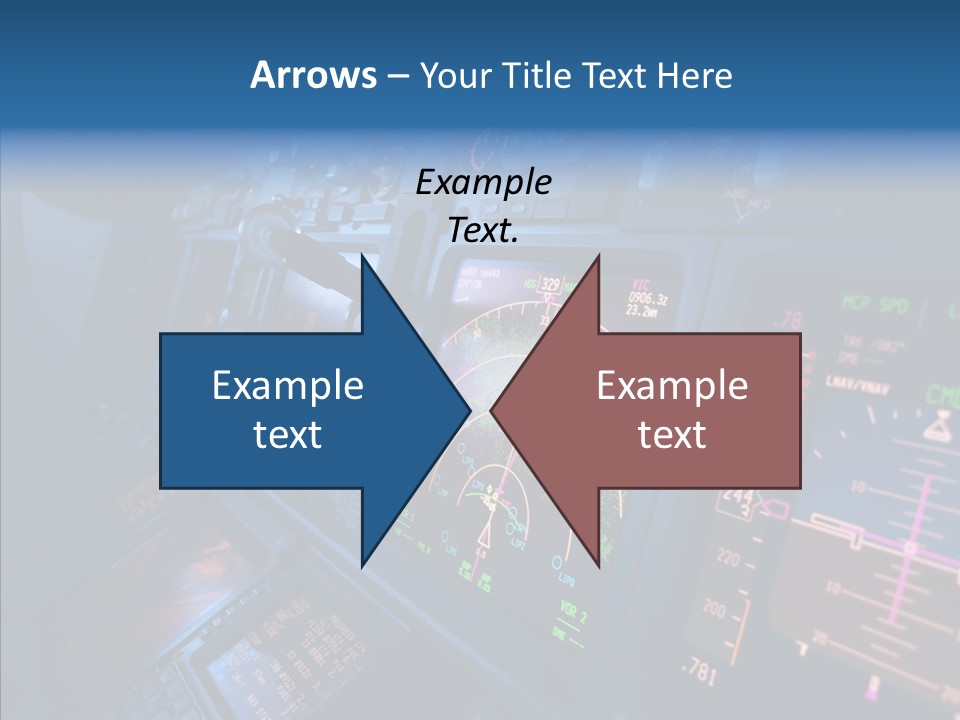 Display Cockpit Jet PowerPoint Template
