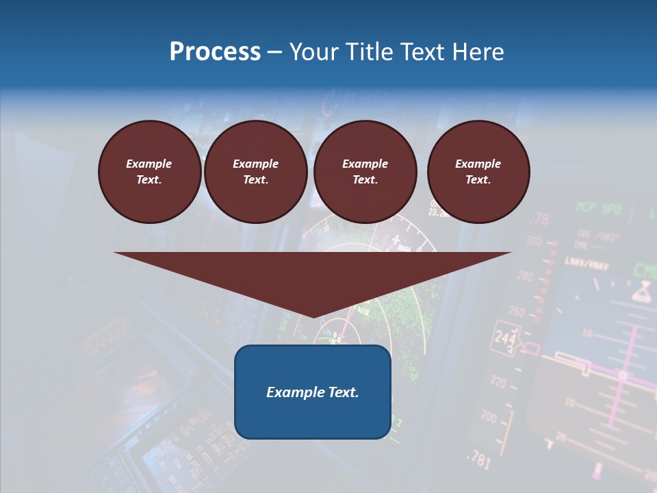 Display Cockpit Jet PowerPoint Template