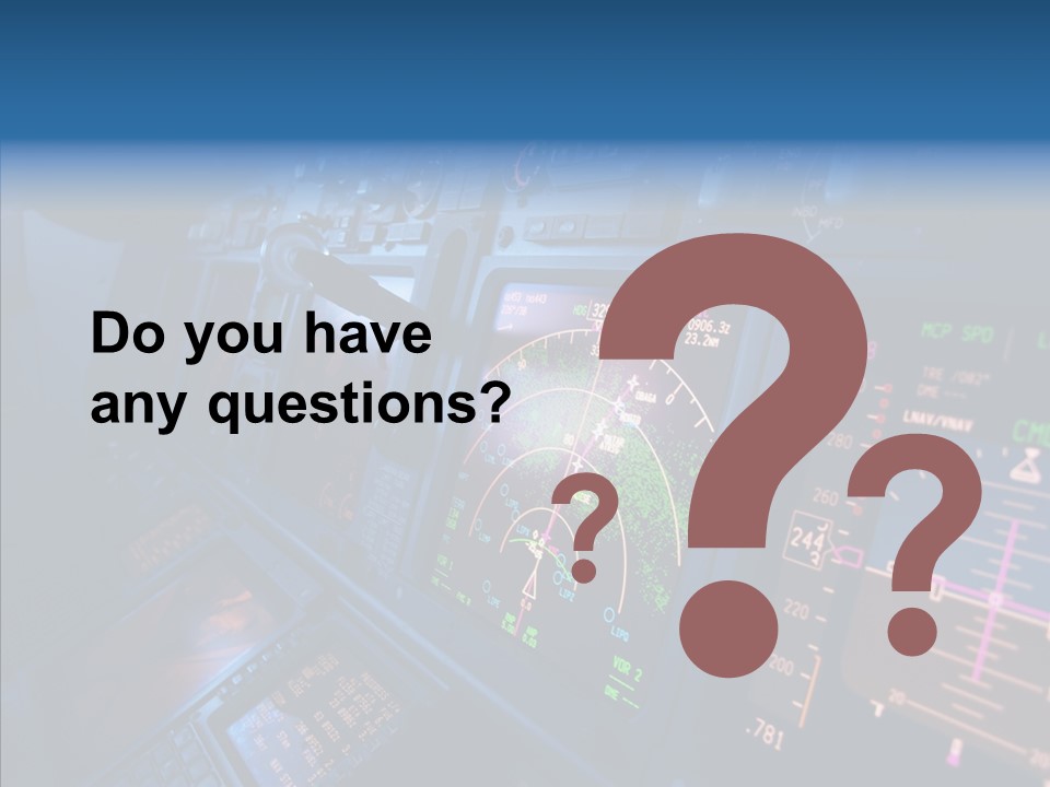 Display Cockpit Jet PowerPoint Template