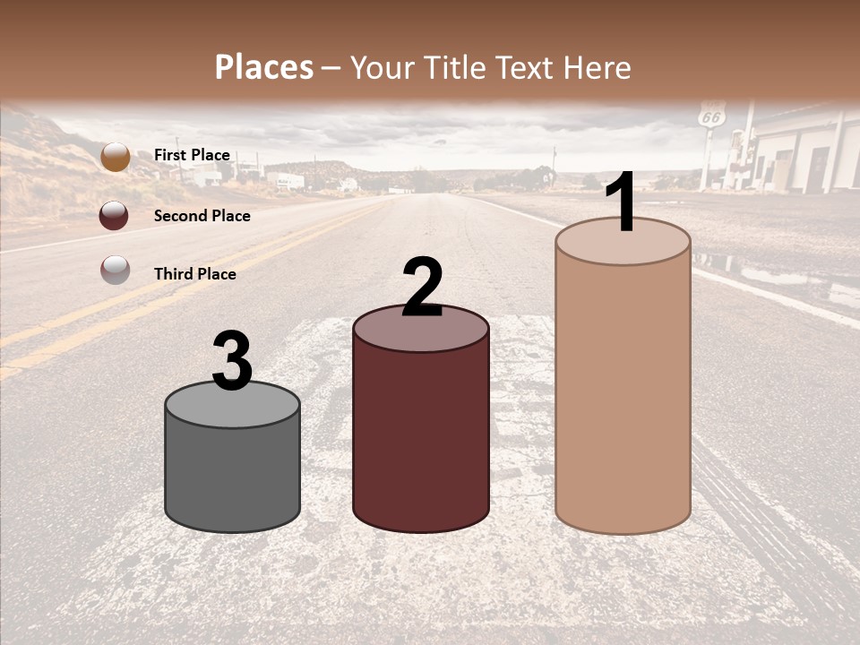 Road Shield American PowerPoint Template