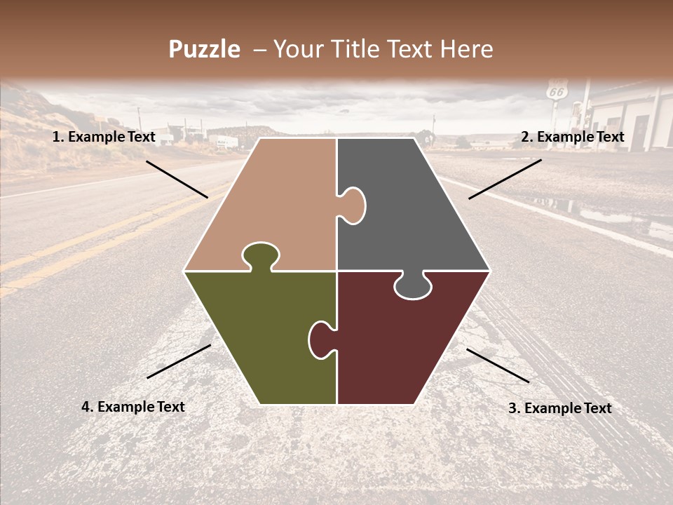 Road Shield American PowerPoint Template