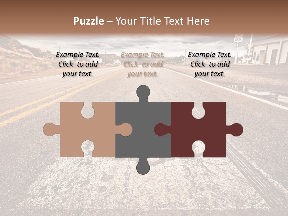 Road Shield American PowerPoint Template