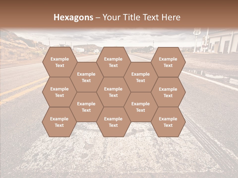 Road Shield American PowerPoint Template