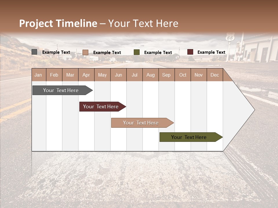 Road Shield American PowerPoint Template