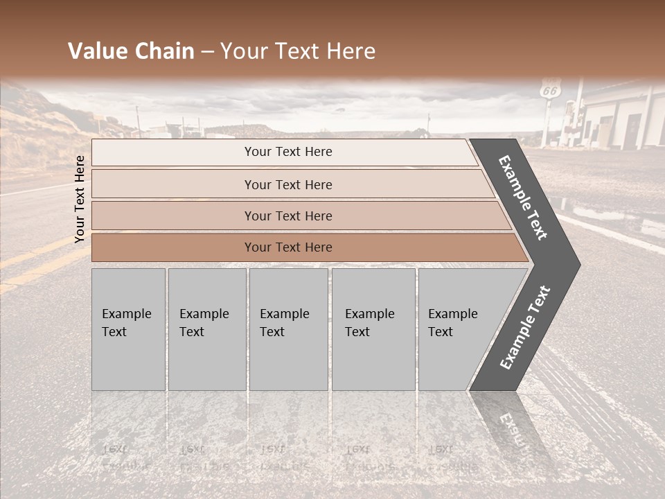Road Shield American PowerPoint Template