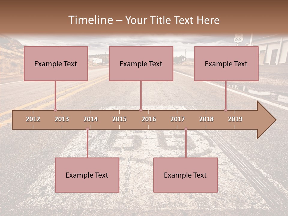 Road Shield American PowerPoint Template