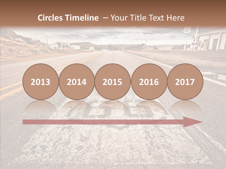 Road Shield American PowerPoint Template