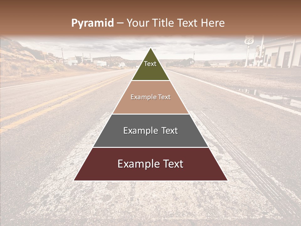 Road Shield American PowerPoint Template