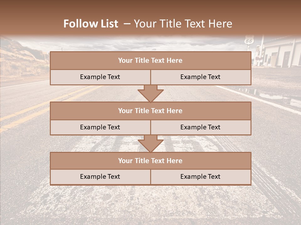 Road Shield American PowerPoint Template