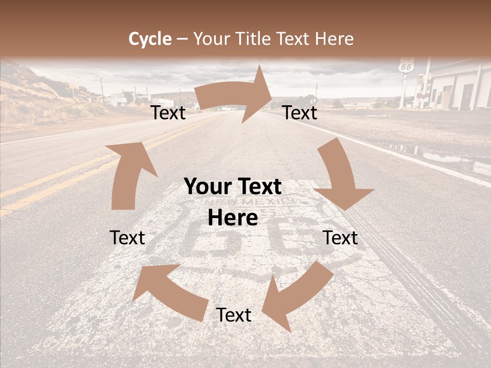 Road Shield American PowerPoint Template