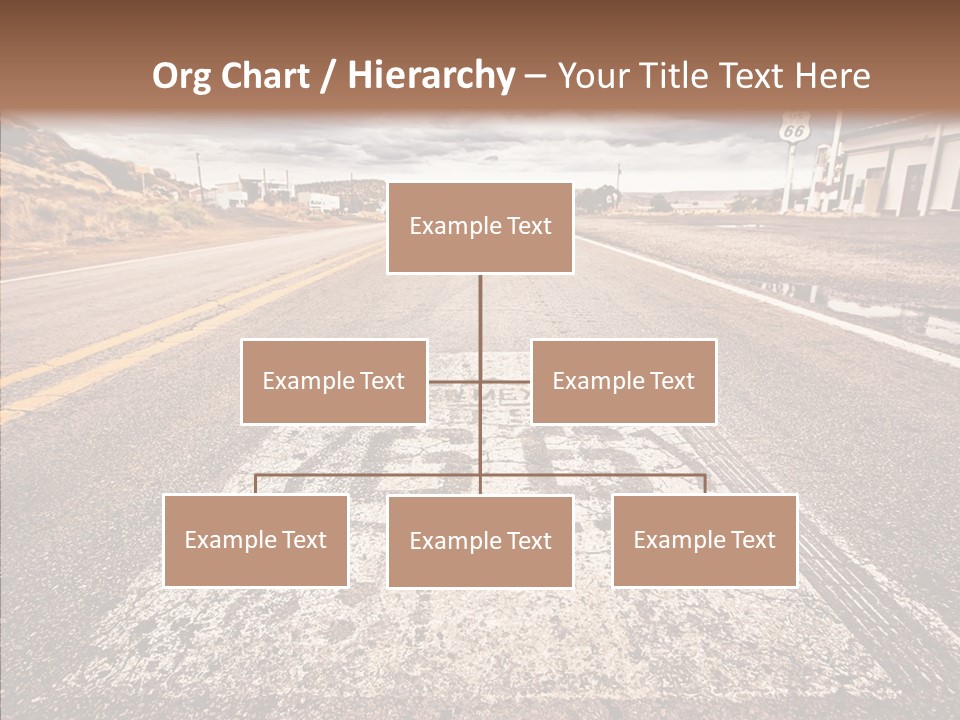 Road Shield American PowerPoint Template