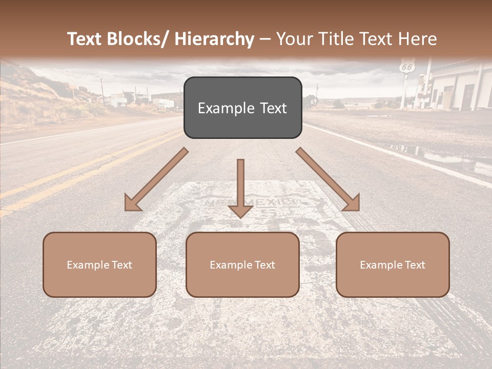 Road Shield American PowerPoint Template