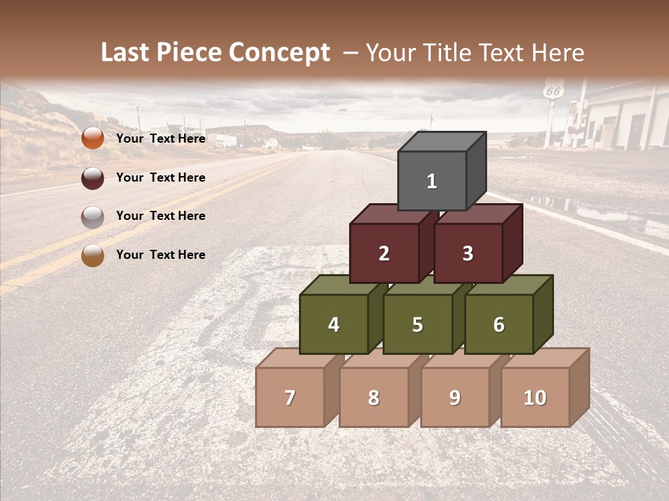 Road Shield American PowerPoint Template