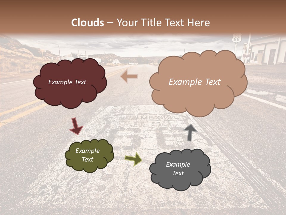Road Shield American PowerPoint Template