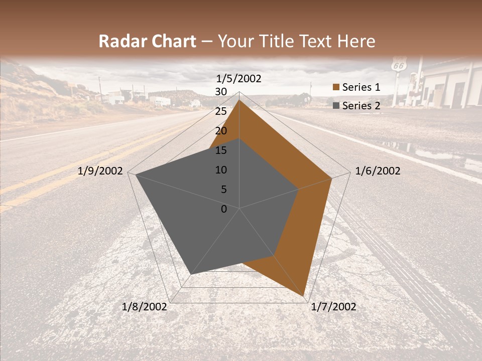 Road Shield American PowerPoint Template