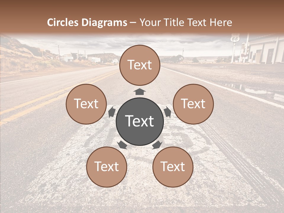 Road Shield American PowerPoint Template